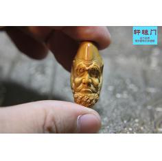轩辕门苏工橄榄核雕刻达摩头单粒橄榄胡单核单籽挂坠文玩把玩挂坠