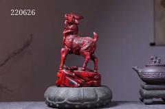 【喜气洋洋】印度小叶紫檀 一木手工雕 