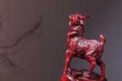 【喜气洋洋】印度小叶紫檀 一木手工雕 