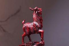 【喜气洋洋】印度小叶紫檀 一木手工雕 