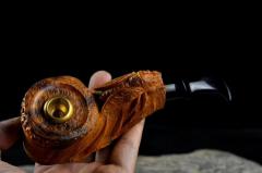 崖柏【把壶and烟斗】竹子题材，把把壶和烟斗，都特别的雅气，竹报平安、知足常乐！