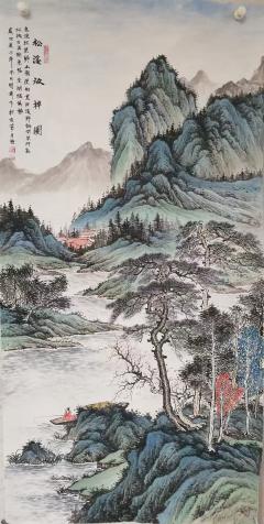 黄开前老师精品山水 136*68cm 带合影视频收藏证书 现有作品