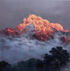 油画金山银山120.120