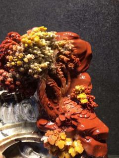 五彩老挝石 题材巜高山流水》 尺寸：40–36–27厘米 纯天然质的，雕工立体！