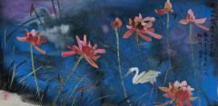 傅云石老师作品，178x95cm托片
