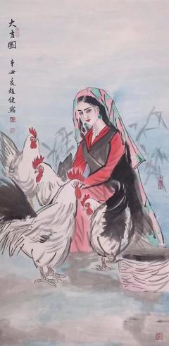 中美协赵健，人物美女系列