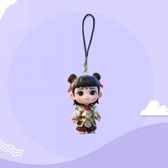 藕饼cp挂件哪吒2魔童闹海卡通动漫高颜值手机链哪吒敖丙书包挂饰 ，6种款式，20件起批  敖丙,哪吒,哪吒热门款,哪吒风火轮款,哪吒飘带款,哪吒背包款等6款。