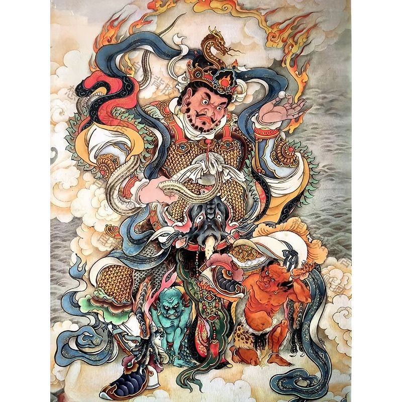 中国风镇宅贴纸装饰墙面玄关桌面办公室车子遮丑遮痕防水自粘贴纸