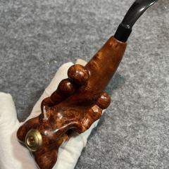 北镇陈化高档火琉璃(精品烟斗)崔大师纯手工雕刻葫芦高级