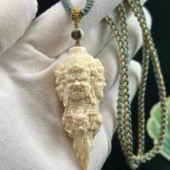 猛犸象牙金刚杵降魔杵吊坠手工雕刻男女挂件配饰挂坠挂饰手把件