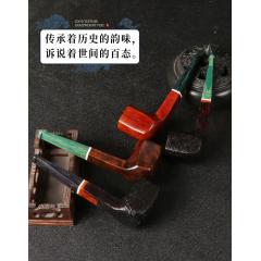 经典进口手工石楠木直柄判官烟斗坎伯兰烟嘴加厚耐烧烟锅豪华礼品