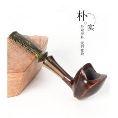 ERLIAO进口石楠木郁金香长柄烟斗德国坎伯兰烟嘴老式斗锅斗客礼品