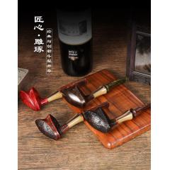 ERLIAO进口石楠木郁金香长柄烟斗德国坎伯兰烟嘴老式斗锅斗客礼品